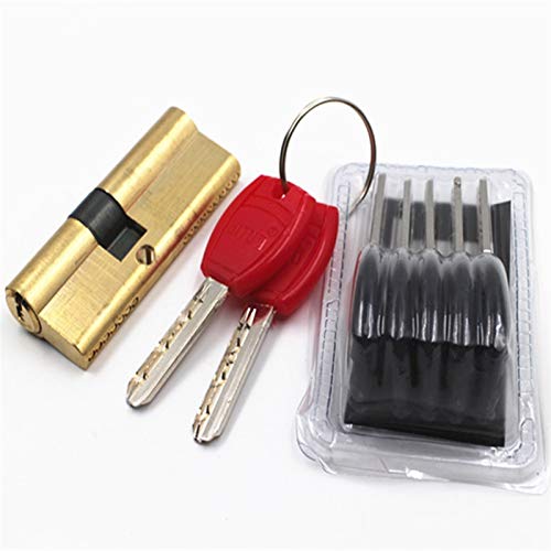 Schliebzylinder 30/30,Halbzylinder 65 Exzentrik 70 80 90 95 100 110 Mm Schließzylinder AB Key Anti-Diebstahl Reines Messing Tor Türschloss Griff Schlafzimmer Erweitert(75(32.5 42.5)) von HFGDRH