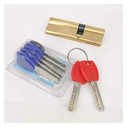 Schliebzylinder 30/30,Halbzylinder Eingang Stander 65 70 80 90 95mm Schließzylinder AB Key Anti-Diebstahl reines Messing Tor Türschloss Griff Schlafzimmer Erweitert((32.5 37.5)70) von HFGDRH