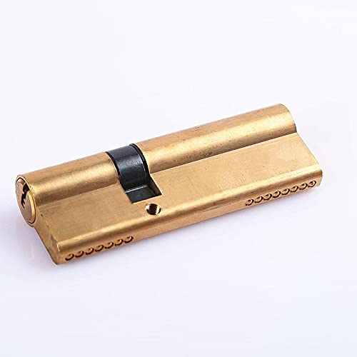 Schliebzylinder 30/30,Halbzylinder Länge 60/70/80 / 90mm Double Open Lock Zylinder Diebstahlsicherung Schloss Eingang Messing Türschloss Zylinder verlängerten Kern(70 32.5 37.5) von HFGDRH
