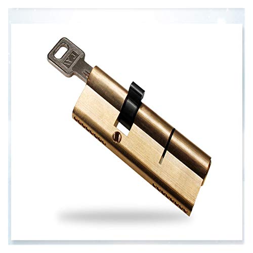 Schliebzylinder 30/30,Halbzylinder Messing Türverriegelungszylinder verlängert 65 70 80 90mm vorgespannter Sperrkern-Diebstahl(75(37.5 37.5)) von HFGDRH