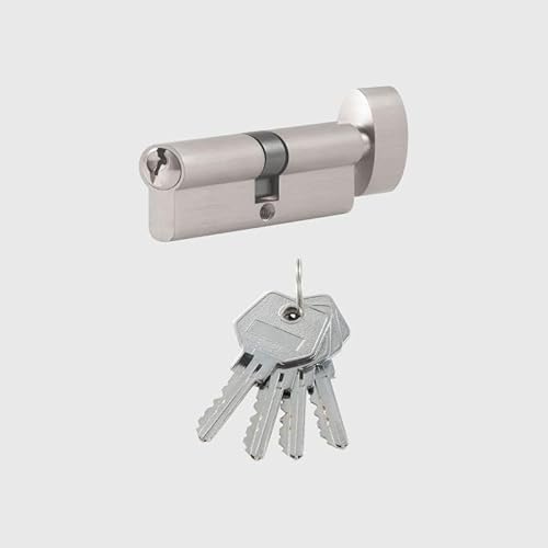 Schliebzylinder 30/30,Halbzylinder Türschlosszylinder Messing Stil Schließzylinder Schlüssel(Key-75-BN) von HFGDRH
