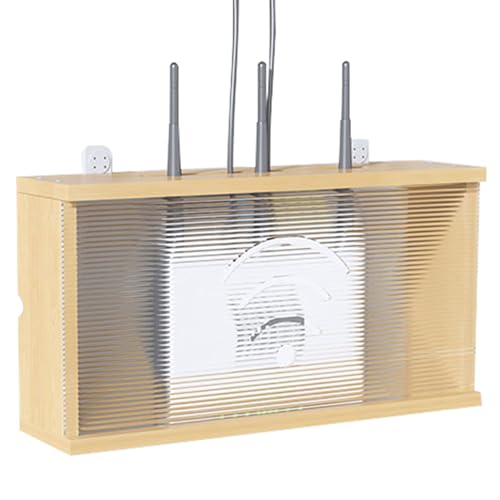 HFGHGDF Router Verstecken Box, Router Schrank, Wand Router Aufbewahrungsbox, Router Box Wird Verwendet um Router und Kabelsalat zu Verstecken(Legno) von HFGHGDF