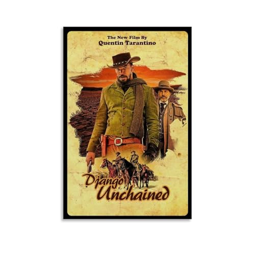 HFGPBVjk Django Unchained Movie Poster Art Wandkunst Bilddruck Moderne Familienzimmer Dekor 12x18inch(30x45cm) von HFGPBVjk
