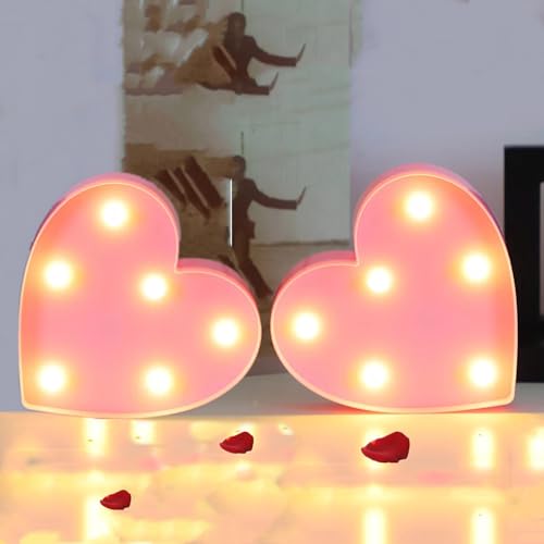 2er-Pack Ständer mit rosa Herz Neon Schild, LED Herzlicht dekorative Nachtlampen Valentinstag Hochzeitsantrag Innenhintergrunddekoration Liebesherz Neonlicht für Mädchen Frauen Ehefrau Geschenke 2er-Pack Ständer mit rosa Herz Neon Schild, LED Herzlicht dekorative Nachtlampen Valentinstag Hochzeitsantrag Innenhintergrunddekoration Liebesherz Neonlicht für Mädchen Frauen Ehefrau Geschenke von HFHungkeong