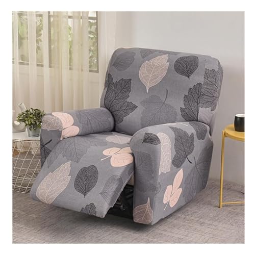 HFHungkeong Liegestuhl Abdeckung, Stretching gedruckt Flexible Sofa Protector Slipcoversm, All Inclusive Stretch Anti Scratch Drucken Single Sofa Cover (Maple Leaf) von HFHungkeong