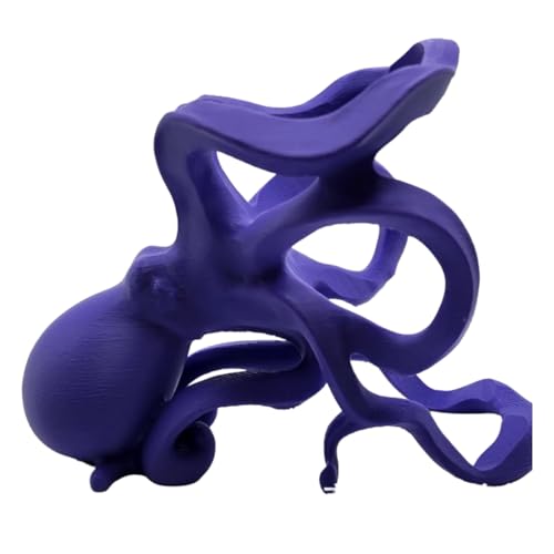 HFHungkeong Octopus Weinflaschenhalter, Multi-Color Optional Nautical Coastal Desktop Sculpture, Home Octopus Desktop Weinregal Tabletop Bar Counter Dekorativ (Lila) von HFHungkeong