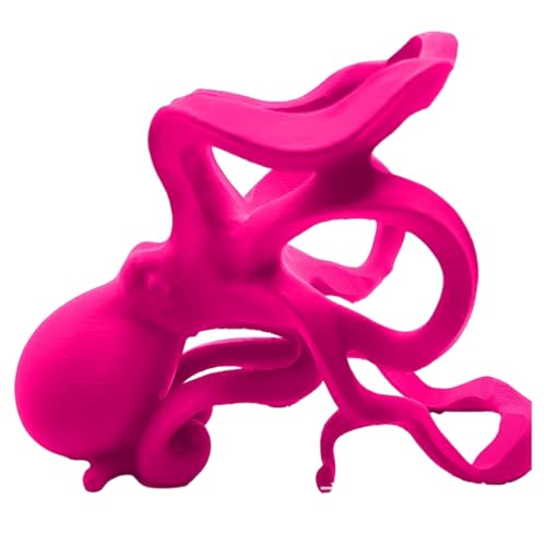 HFHungkeong Octopus Weinflaschenhalter, Multi-Color Optional Nautical Coastal Desktop Sculpture, Home Octopus Desktop Weinregal Tabletop Bar Counter Dekorativ (Rose Red) von HFHungkeong