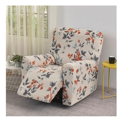 HFHungkeong Recliner Stuhl Abdeckung, Stretching gedruckt Flexible Sofa Protector Slipcoversm, All Inclusive Stretch Anti Scratch Drucken Single Sofa Cover (Neroli) von HFHungkeong