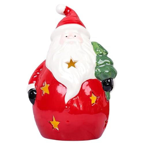 Keramische Weihnachtsbaumschmuck, keramische Tischplatte Ornamente für Tischplatte Regal Kamin Urlaub Dekorationen für Haus und Geschenk (Weihnachtsmann) von HFHungkeong