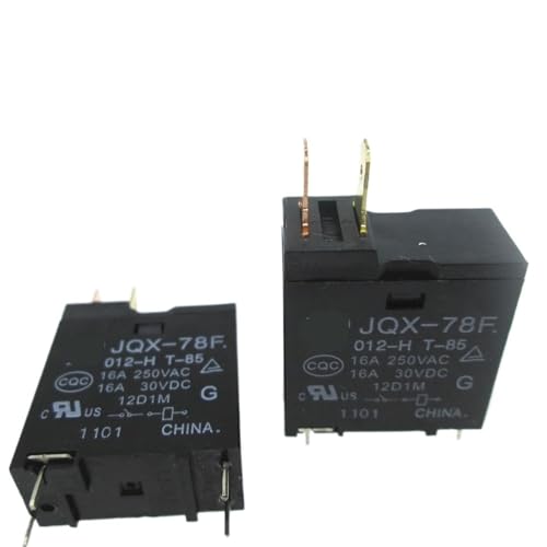 12V Relais JQX-78F-012-H JQX-78F 012-H JQX78F 012H JQX78F012H 12VDC DC12V 12V 16A 250VAC DIP4(10pcs) von HFIGNIAHQ