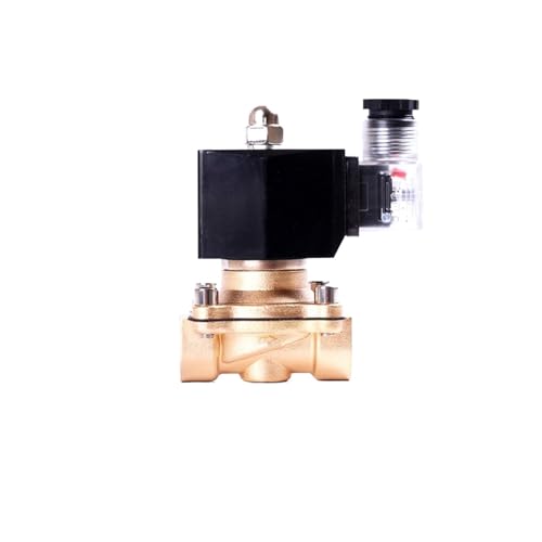 3/4 inch Solenoid Valve Brass Normally Closed 220V 12V 24V Direct Acting Solenoid Valve with LED Light(DC12V) von HFIGNIAHQ
