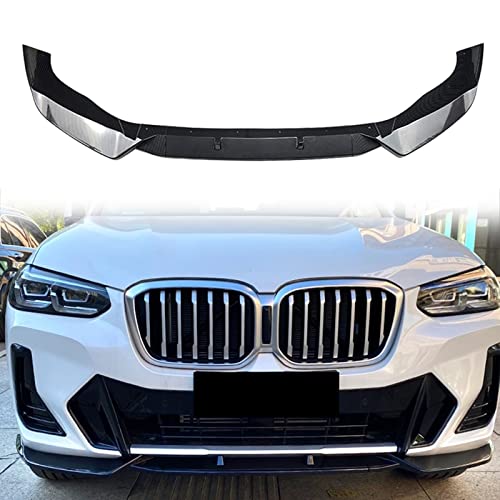 HFJFDQ Auto Frontspoiler Lip Blade Lower Flare Splitter Strip Schutzplatte Für X3 G01 X4 G02 M Pack 2022 von HFJFDQ
