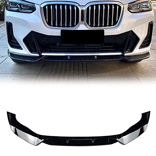 HFJFDQ Auto Frontspoilerlippenblatt Für X3 G01 X4 G02 M Pack 2022 Lower Flare Splitter Strip Guard Plate von HFJFDQ