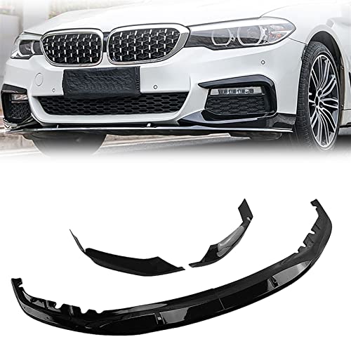 HFJFDQ Auto Frontstoßstange Spoiler Lipgloss Schwarz Lower Body Kit Splitter 520i 530i Performance Style Für G30 M Tech Sport 2017-2020 von HFJFDQ