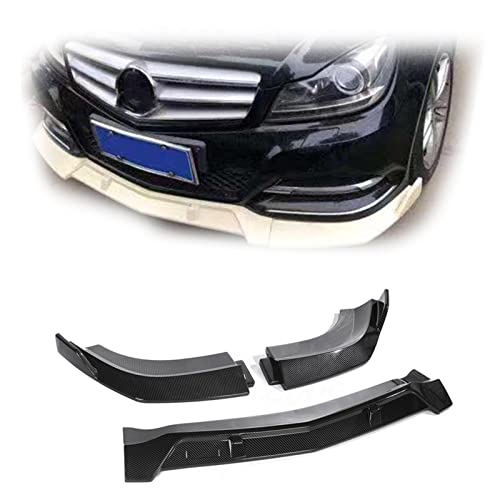 HFJFDQ Auto Frontstoßstange Spoiler Splitter Lip ABS Kunststoff Lower Body Kit Schutzplatte Für B&ENZ C-Klasse W204 2008-2010 2011 2012 2013 2014 von HFJFDQ