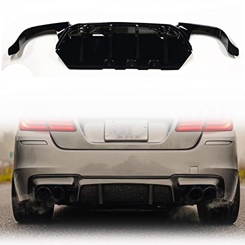 HFJFDQ Auto Heckstoßstange Diffusor Lip Spoiler Platte Diffusor Splitter Body Kit Für 5er F10 2011-2016 M Sport Zubehör von HFJFDQ
