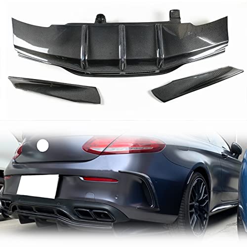 HFJFDQ Auto Heckstoßstange Diffusor Lippe Für B&ENZ C63 A&M&G S Coupe 2 Türer 2015-2021 PSM Style Real Carbon Splitter Spoiler von HFJFDQ