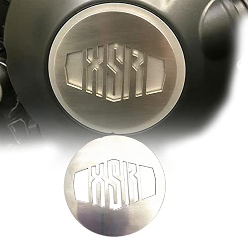 HFJFDQ Edelstahl pulverbeschichteter Motorrad-Kupplungsdeckel Oben schwarz Silber für Y&amaha XSR900 XSR 900 von HFJFDQ