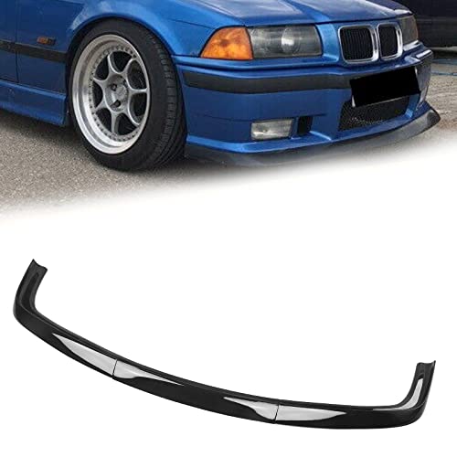 HFJFDQ Frontstoßstange Spoiler Lippe AC Style Kohlefaser Look/Glänzend Schwarz Auto Untere Schutzplatte Splitter Für E36 M3 1992–1998 von HFJFDQ