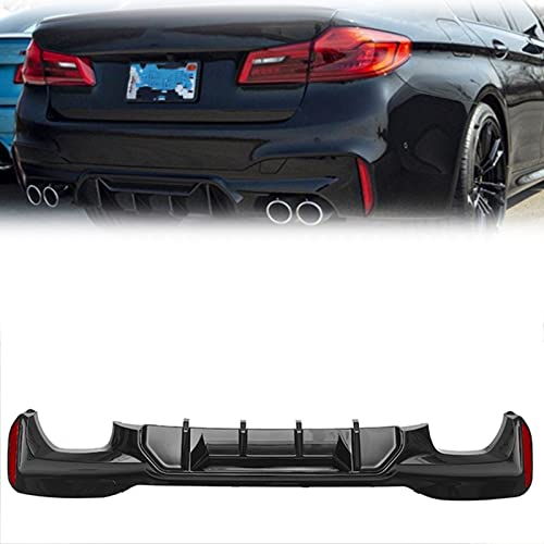 HFJFDQ Heckdiffusor Lip Splitter Unterer Spoiler Glänzend Schwarz Für 5er G30 G31 G38 2017 2018 2019 2020 2021 2022 von HFJFDQ