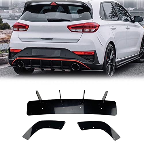 HFJFDQ Heckschürze Diffusor Lip Splitter Für H&yun&dai I30N Schrägheck 2020-2022 Boot Body Kit Spoiler Plate Guard Board Trim von HFJFDQ