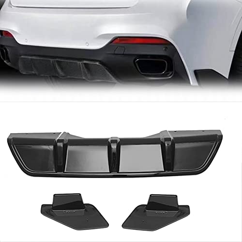 HFJFDQ Heckschürze Diffusor Lip Splitter Untere Spoilerplatte & Seiteneckenabdeckung Trim Für X6 F16 2015-2018 Auto Diffusor Zubehör von HFJFDQ