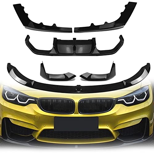 HFJFDQ Kohlefaser-Optik/schwarzglänzend Auto-Heckdiffusor Und Frontspoiler-Stoßstangen-Splitterschutz Für F80 M3 F82 F83 M4 2015-2020 HFJFDQ Kohlefaser-Optik/schwarzglänzend Auto-Heckdiffusor Und Frontspoiler-Stoßstangen-Splitterschutz Für F80 M3 F82 F83 M4 2015-2020 von HFJFDQ