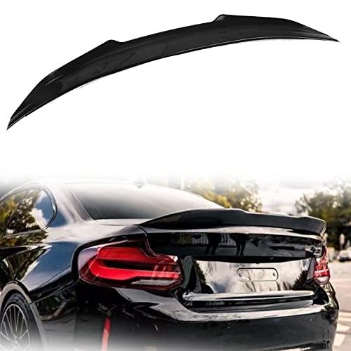 HFJFDQ Kohlefaser-Optik/schwarzglänzend Für 2er F22 F87 M2 Coupe 2014–2019, PSM-Stil, Heckspoiler, Spoilerlippe von HFJFDQ