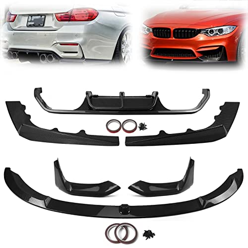 HFJFDQ Kohlefaser-Optik/schwarzglänzender Auto-Heckdiffusor Für F80 M3 F82 F83 M4 2015–2020 Frontspoiler-Stoßstangen-Splitterschutz HFJFDQ Kohlefaser-Optik/schwarzglänzender Auto-Heckdiffusor Für F80 M3 F82 F83 M4 2015–2020 Frontspoiler-Stoßstangen-Splitterschutz von HFJFDQ