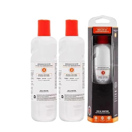 HFKBORHR Everydrop EDR2RXD1 Kühlschrankwasser. Kompatibel for Whirlpool. EIS- Und Wasserfilter 2 Elemente W10413645A WRF989SDAB(2PCS) von HFKBORHR