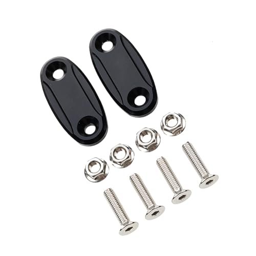 HFMXZHI Spiegelteile Motorrad-Block-Off-Platte, Chassis-Code-Kappe, Basisblock, Rückspiegel-Lochabdeckung Für H-ONDA CBR600RR 2004–2016, CBR1000RR 2004–2007(Color:Nero) von HFMXZHI