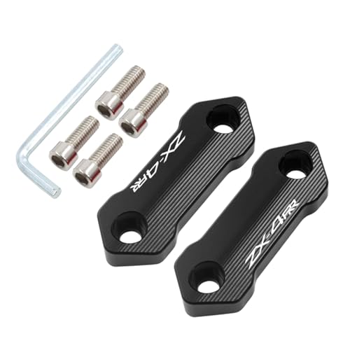 HFMXZHI Spiegelteile Motorrad Rückspiegel Loch Abdeckung Spiegel Chassis Code Kappe Basis Block Für Kawasaki Für Ninja ZX4R ZX4RR ZX 4R 4RR(Color:ZX4RR Black) von HFMXZHI