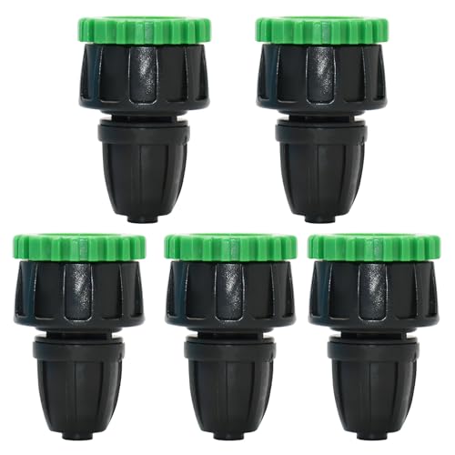 5 Stück Tropfbewässerungsschlauchverbinder, Bewässerung Schlauchadapter mit Verschlussschnalle, Drip Connector, Landwirtschaft Bewässerungsarmaturen, Tropfschlauch Verbinder von HFMYGS