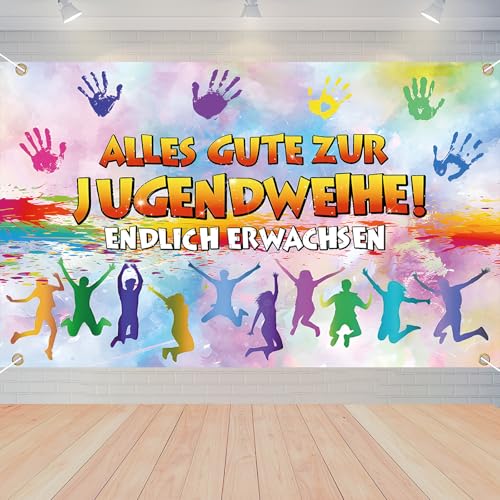 Alles Gute zur Jugendweihe Banner, Jugendweihe Deko Junge, Deko Jugendweihe MäDchen, HäNgende Dekoration, Endlich Erwachsen Banner mit Schnur Geschenkidee zur Jugendweihe Alles Gute zur Jugendweihe Banner, Jugendweihe Deko Junge, Deko Jugendweihe MäDchen, HäNgende Dekoration, Endlich Erwachsen Banner mit Schnur Geschenkidee zur Jugendweihe von HFMYGS