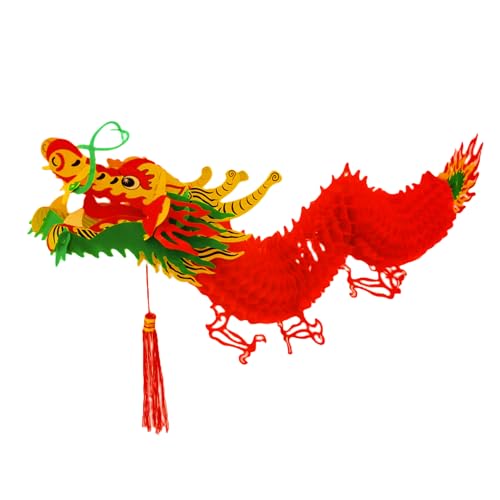 Chinesisches Neujahr Drachen Laterne, Drachen-Girlande Dekoration, Drachen Lampe Kunststoff Hängedeko Für Chinesische Neujahr Hängender Ornament, Silvester Party Deko Gartendeko Chinesisches Neujahr Drachen Laterne, Drachen-Girlande Dekoration, Drachen Lampe Kunststoff Hängedeko Für Chinesische Neujahr Hängender Ornament, Silvester Party Deko Gartendeko von HFMYGS