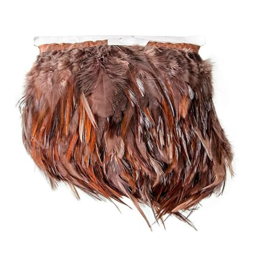 1 Meter flauschige Hühnerfedern, Fransenband, Hühnerfeder auf Band, Fransen, Nähbesatz, DIY-Kleidung, Kleiderdekoration, Kaffeebraun, 10–15 cm, 1 Meter 1 Meter flauschige Hühnerfedern, Fransenband, Hühnerfeder auf Band, Fransen, Nähbesatz, DIY-Kleidung, Kleiderdekoration, Kaffeebraun, 10–15 cm, 1 Meter von HFNCE