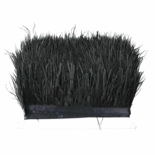 1 Meter schwarze Straußen-Gänse-Truthahn-Federn, Fransenband zum Nähen von DIY-Kleidern, Nähen, Basteln, Kleidungsdekoration, 1 1 Meter schwarze Straußen-Gänse-Truthahn-Federn, Fransenband zum Nähen von DIY-Kleidern, Nähen, Basteln, Kleidungsdekoration, 1 von HFNCE