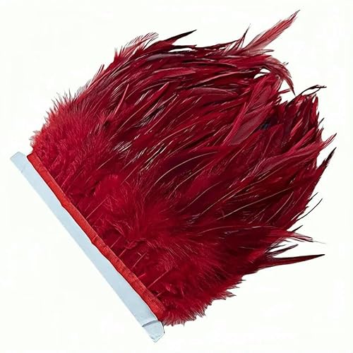10 Meter/Los Seeblaue Fasanenfedern, Besatzband, Party, Weihnachten, Basteln, natürliche Federn, Hochzeit, Nähen, Kleidung, handgefertigt, DIY-Rot, 10M-10Meter 10 Meter/Los Seeblaue Fasanenfedern, Besatzband, Party, Weihnachten, Basteln, natürliche Federn, Hochzeit, Nähen, Kleidung, handgefertigt, DIY-Rot, 10M-10Meter von HFNCE