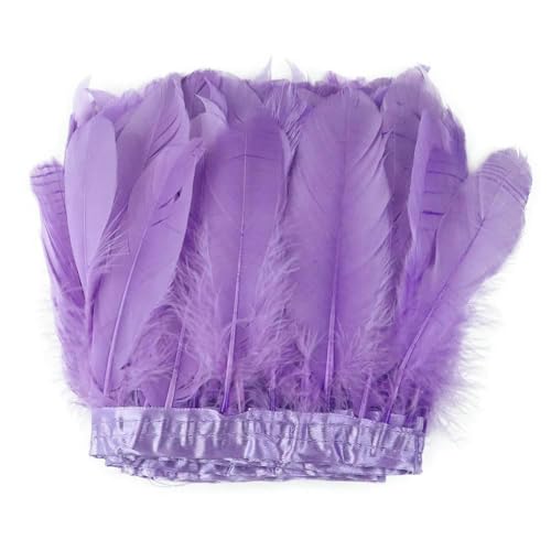 2 m/5 m/10 m weiße Gänsefederbesätze, Breite 15–20 cm, Gänsefederband, gefärbte Kleidung, Party, DIY, Bastelkleid, Nähzubehör, hellviolett, 10 m 2 m/5 m/10 m weiße Gänsefederbesätze, Breite 15–20 cm, Gänsefederband, gefärbte Kleidung, Party, DIY, Bastelkleid, Nähzubehör, hellviolett, 10 m von HFNCE