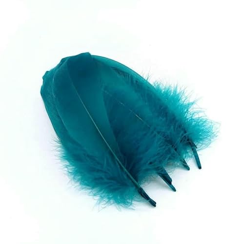 20–100 Stück natürliche Gänsefedern, bunter Schwan zum Basteln, Weihnachten, Hochzeit, Schmuck, Heimdekoration, Federn, Zubehör, 13–18 cm, Loch, blaue Federn, 50 Stück 20–100 Stück natürliche Gänsefedern, bunter Schwan zum Basteln, Weihnachten, Hochzeit, Schmuck, Heimdekoration, Federn, Zubehör, 13–18 cm, Loch, blaue Federn, 50 Stück von HFNCE