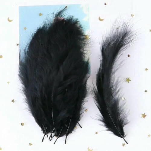 4-6 Zoll natürliche Truthahnfedern, flauschig für Dekoration, Haar, kreative Freizeit, DIY, Bastelbedarf, Federn, Plumas, Dekor, 15-200 Stück von HFNCE