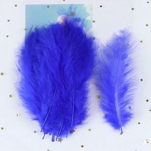 4-6 Zoll natürliche Truthahnfedern, flauschig für Dekoration, Haar, kreative Freizeit, DIY, Bastelbedarf, Federn, Plumas, Dekor, 20-500 Stück von HFNCE