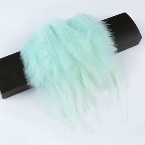50/100 Stück bunte Hühnerhahnfedern 8–12 cm zum Basteln, DIY, Hochzeitsdekoration, fliegende Krawatte, Karnevalszubehör, Federn, Mintgrün, 50 Stück 50/100 Stück bunte Hühnerhahnfedern 8–12 cm zum Basteln, DIY, Hochzeitsdekoration, fliegende Krawatte, Karnevalszubehör, Federn, Mintgrün, 50 Stück von HFNCE