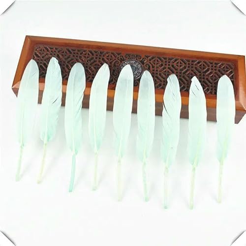 In Gold getauchte, natürlich gefärbte Entenfedern, 20 Stück, 10–15 cm, DIY-Federn zum Basteln, Dekorieren, Federn zur Schmuckherstellung, Plumas-Mintgrün In Gold getauchte, natürlich gefärbte Entenfedern, 20 Stück, 10–15 cm, DIY-Federn zum Basteln, Dekorieren, Federn zur Schmuckherstellung, Plumas-Mintgrün von HFNCE