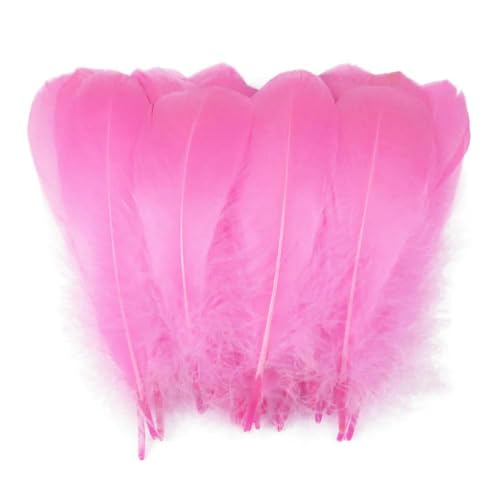 Natürliche Gänsefedern, 10–15 cm, Schwanenfedern für Heimdekoration, Basteln, DIY, Hochzeit, Schmuckzubehör, 50 Stück, 100 Stück, Dunkelrosa, 50 Stück Natürliche Gänsefedern, 10–15 cm, Schwanenfedern für Heimdekoration, Basteln, DIY, Hochzeit, Schmuckzubehör, 50 Stück, 100 Stück, Dunkelrosa, 50 Stück von HFNCE
