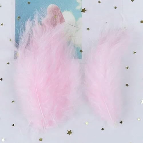 Natürliche Truthahnfedern im Großhandel, 10–15 cm, für Hochzeitsfeiern, Dekoration, Schmuck, Traumfänger, Truthahnfedern, Basteln, Hellrosa, 500 Stück Natürliche Truthahnfedern im Großhandel, 10–15 cm, für Hochzeitsfeiern, Dekoration, Schmuck, Traumfänger, Truthahnfedern, Basteln, Hellrosa, 500 Stück von HFNCE