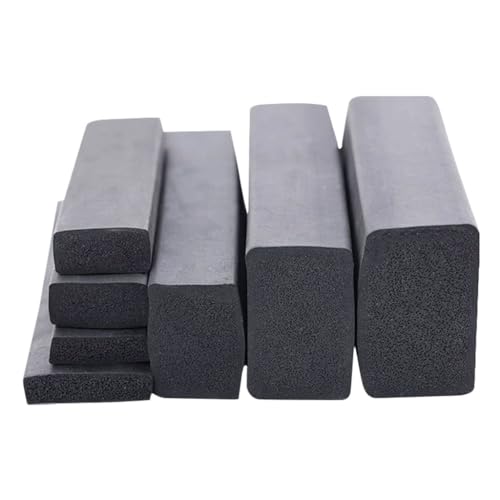 1 M Schwarzer EPDM-Schaumgummi-Dichtungsstreifen, Quadratische Schwammdichtung For Schranktürdichtung 3 X 3 Mm 4 X 4 4 X 5 4 X 6 5 X 6 8 X 8 10 X 10 12 X 12 Mm, 1 Stück(6x7mm) von HFRSE