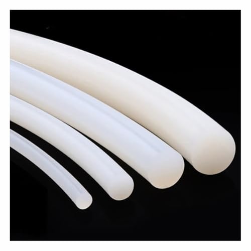 1 Stück Durchmesser 4 Mm ~ 10,5 Mm, Weiße Runde Dichtungsstreifen Aus Gummi, 5 M Festes Silikonkabel, Wasserdichter O-Ring For Hohe Temperaturen(5mm) von HFRSE