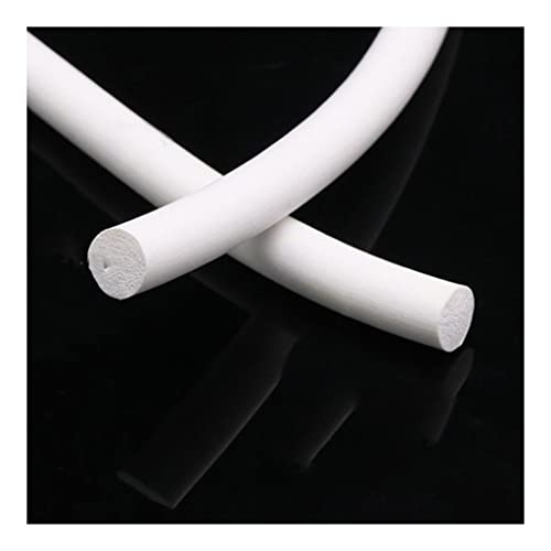 ANWUYANG Silikonkautschukschaum Rundstreifen, 1,5 Mm-20mm Weiße Schäumende Kabel Schwammstreifen, Kreisförmige Schaumstoff-Stützstab-Dichtung, 1 Stück (Width : 1.5mm 5M) von HFRSE