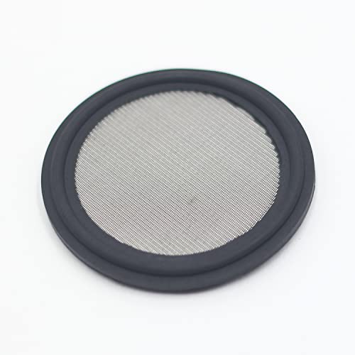 HFS (R) 3,8 cm Tri-Klemm-Siebdichtung FKM mit Edelstahlsieb, 150 Mesh (100 μm) von HFS